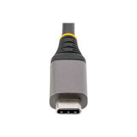 Produktbild för StarTech.com 3-Port USB-C Hub with Ethernet, 3x USB-A Ports, Gigabit Ethernet, USB 3.0 5Gbps, Bus-Powered, USB Type-C Hub w/GbE and 1ft/30cm Long Cable, Portable Laptop USB C Hub Adapter - USB Expansion Hub, RJ45 (5G3AGBB-USB-C-HUB) - hubb - 3 portar