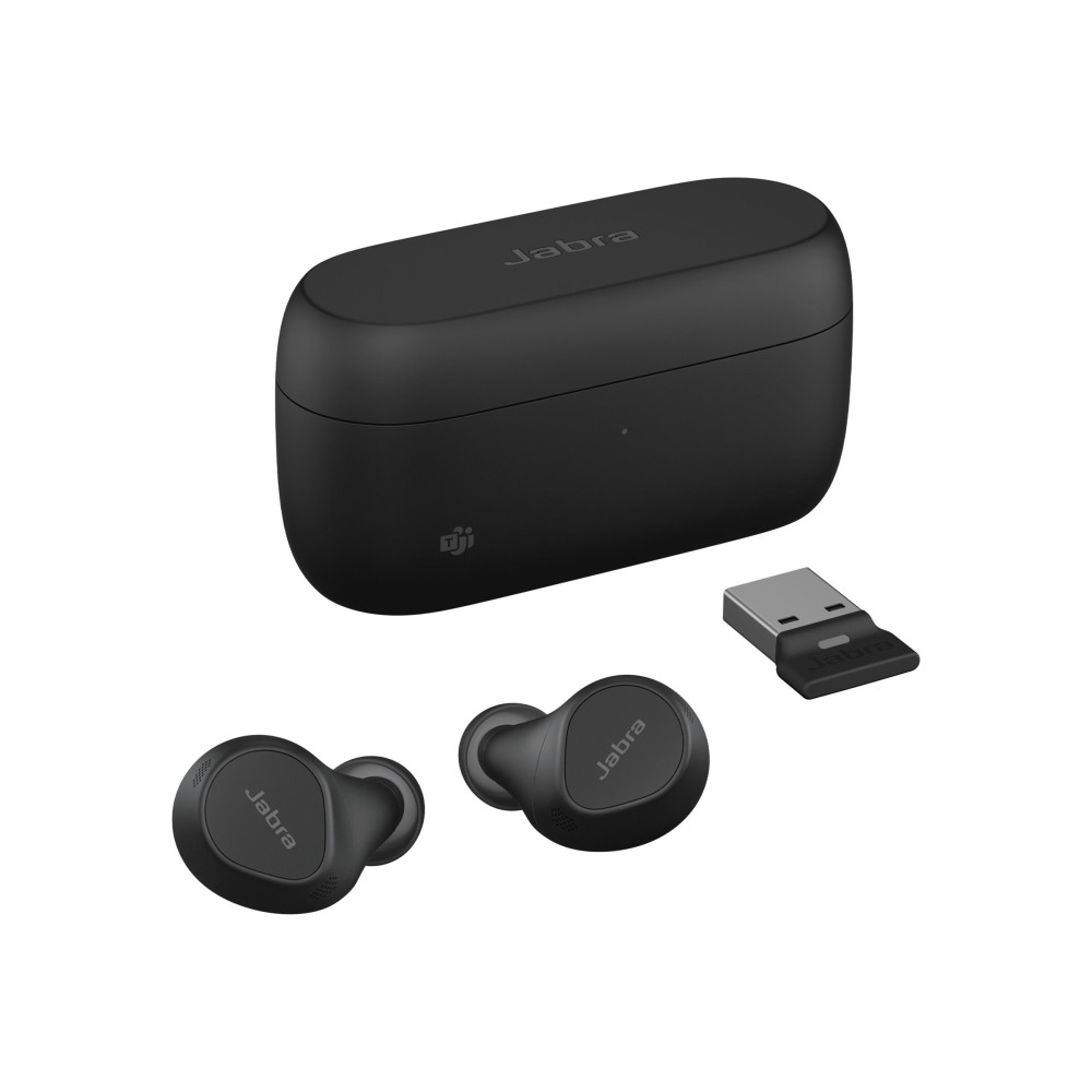 Produktbild för Jabra Evolve2 Buds MS - True wireless-hörlurar med mikrofon - USB-A via Bluetooth-adapter