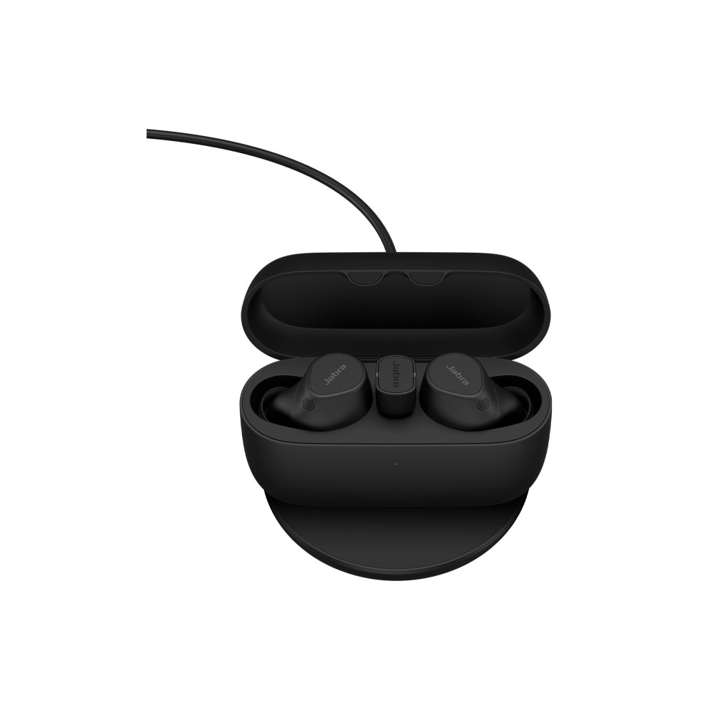 Produktbild för Jabra Evolve2 Buds UC - True wireless-hörlurar med mikrofon - USB-C via Bluetooth-adapter