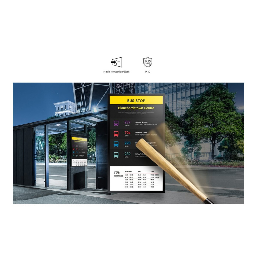 Produktbild för Samsung OH24B OHB Series - 24" LED-bakgrundsbelyst LCD-skärm - Full HD - utomhus - för interaktiv skyltning/interaktiv kommunikation