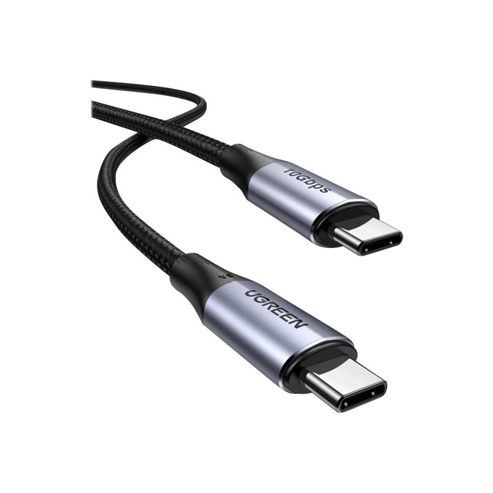 Produktbild för Ugreen - USB typ C-kabel - USB-C till USB-C - 1 m