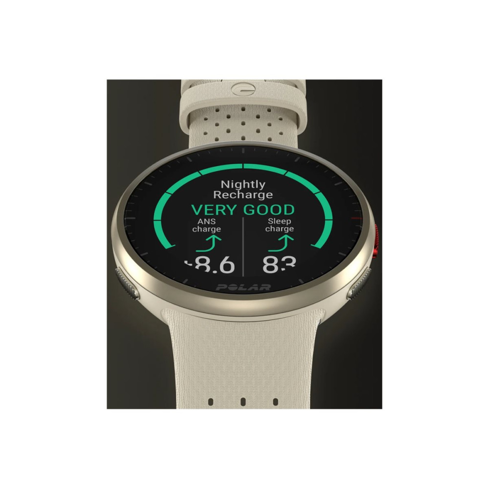 Produktbild för Polar Pacer Pro smart klocka med band - 32 MB - snövit
