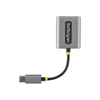 Produktbild för Startech USB-C Headphone Splitter, USB Type C Dual Headset Adapter w/Microphone Input, USB C to 3.5mm Adapter/Earphone Dongle, USB C to Audio Jack/Aux Output - Mic and Headset Controls, Built-in 24-bit DAC (USBC-AUDIO-SPLITTER) - ljudsplitter - 7 cm