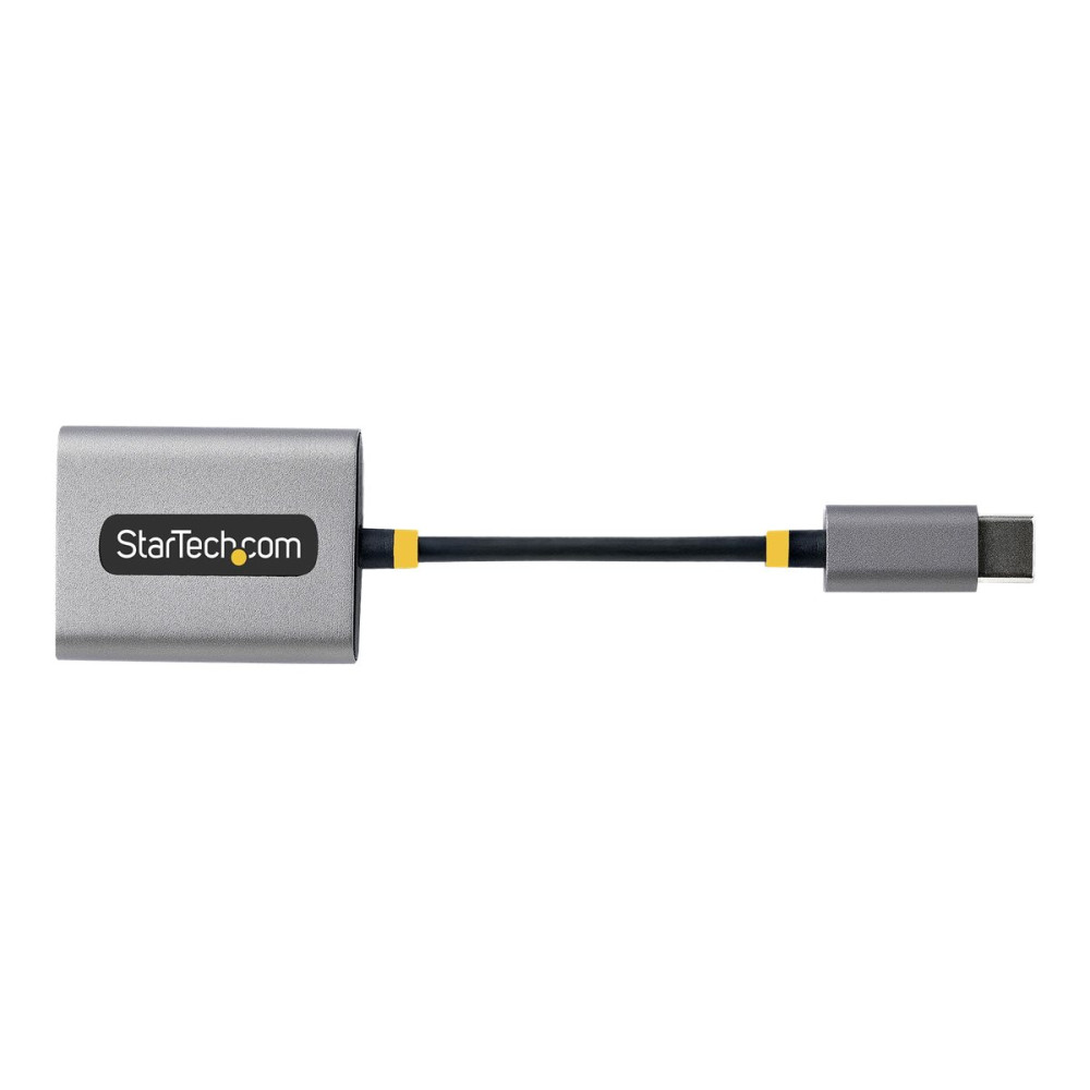 Produktbild för Startech USB-C Headphone Splitter, USB Type C Dual Headset Adapter w/Microphone Input, USB C to 3.5mm Adapter/Earphone Dongle, USB C to Audio Jack/Aux Output - Mic and Headset Controls, Built-in 24-bit DAC (USBC-AUDIO-SPLITTER) - ljudsplitter - 7 cm