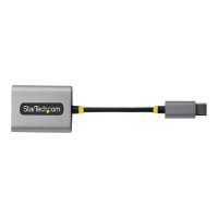 Produktbild för Startech USB-C Headphone Splitter, USB Type C Dual Headset Adapter w/Microphone Input, USB C to 3.5mm Adapter/Earphone Dongle, USB C to Audio Jack/Aux Output - Mic and Headset Controls, Built-in 24-bit DAC (USBC-AUDIO-SPLITTER) - ljudsplitter - 7 cm