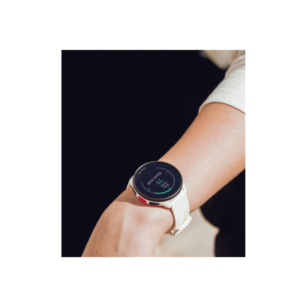 Produktbild för Polar Pacer smart klocka med band - 32 MB - cloudy white