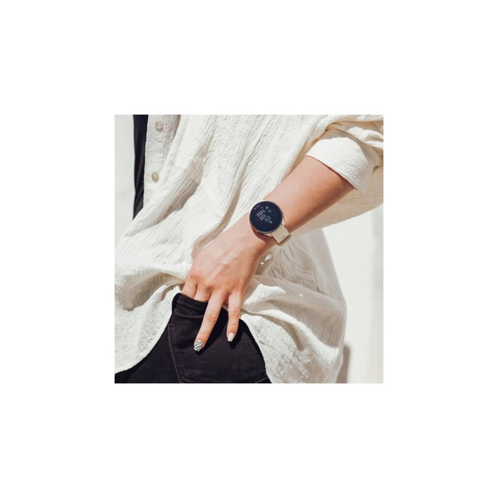 Produktbild för Polar Pacer smart klocka med band - 32 MB - cloudy white