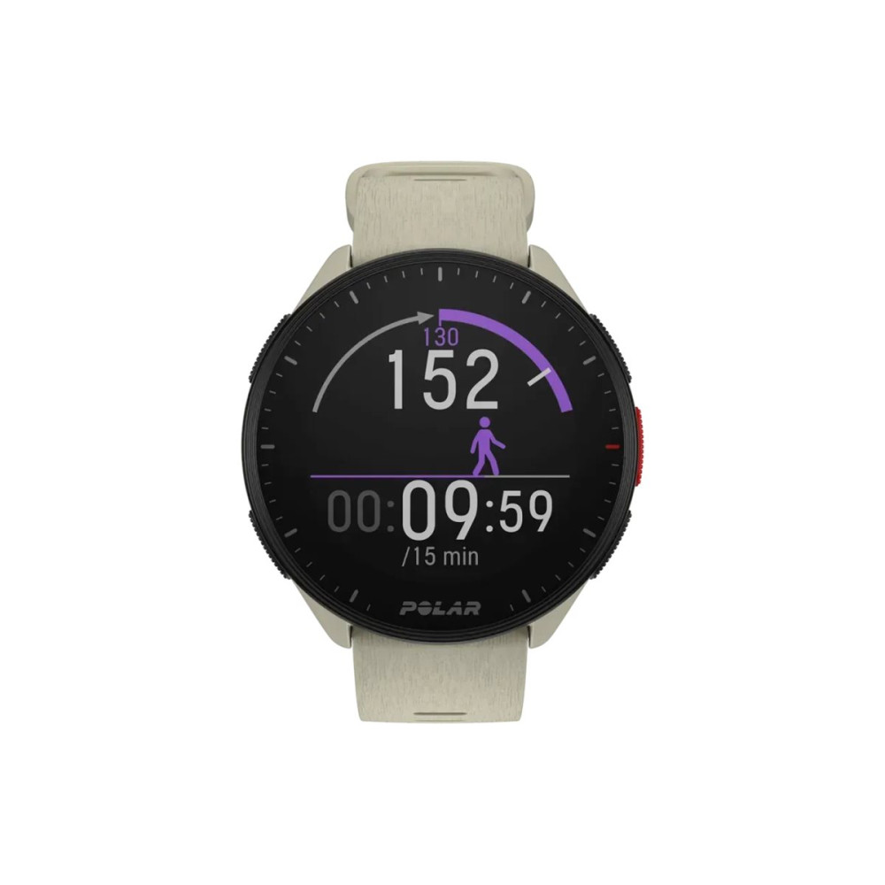 Produktbild för Polar Pacer smart klocka med band - 32 MB - cloudy white