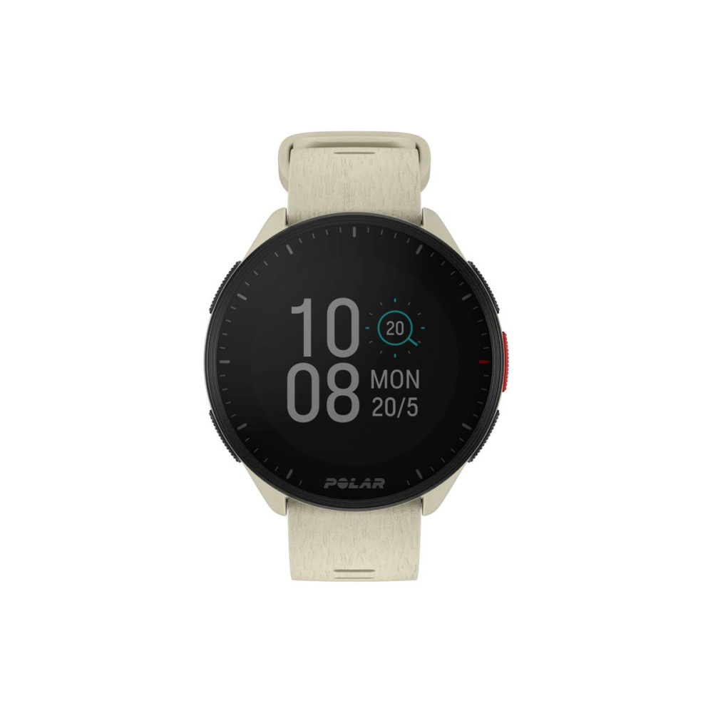Produktbild för Polar Pacer smart klocka med band - 32 MB - cloudy white