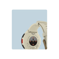 Produktbild för Polar Pacer smart klocka med band - 32 MB - cloudy white