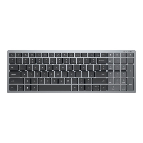 DELL Dell Pro Plus Compact KB740 - tangentbord - kompakt - QWERTY - USA, internationellt - Titan gray Inmatningsenhet