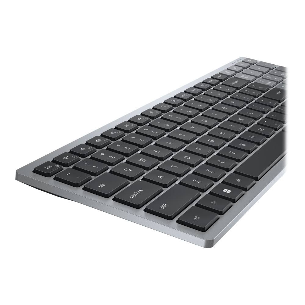 Produktbild för Dell Pro Plus Compact KB740 - tangentbord - kompakt - QWERTY - USA, internationellt - Titan gray Inmatningsenhet