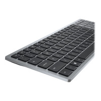 Produktbild för Dell Pro Plus Compact KB740 - tangentbord - kompakt - QWERTY - USA, internationellt - Titan gray Inmatningsenhet