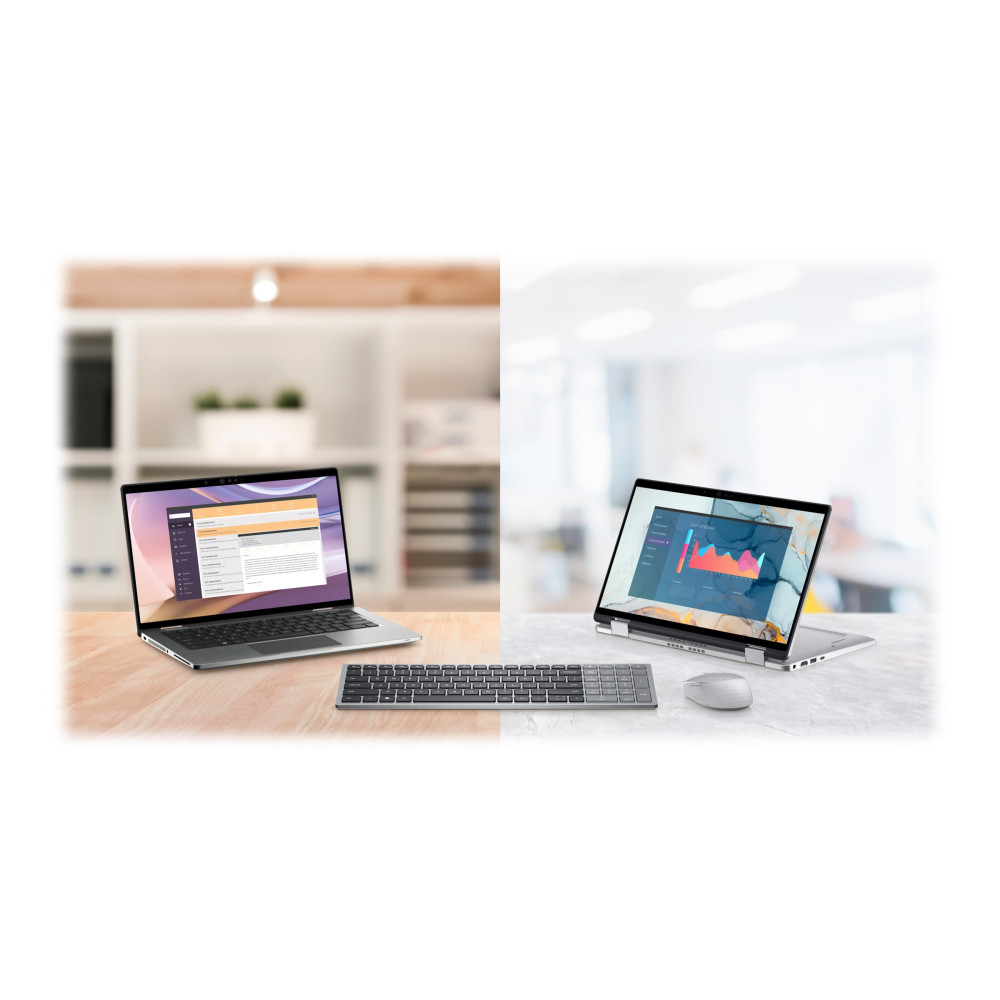 Produktbild för Dell Pro Plus Compact KB740 - tangentbord - kompakt - QWERTY - USA, internationellt - Titan gray Inmatningsenhet