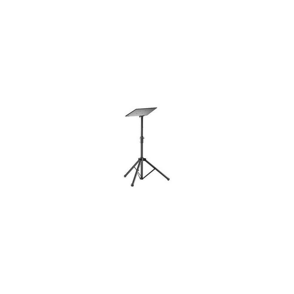 Produktbild för Manhattan TV/Monitor/Projector/Laptop Mount, Tripod Floor Stand, 1 screen/device, Screen Sizes: 13-32", VESA 75x75 to 100x100mm, Max 15kg, Height Adjustable, Black, Lifetime Warranty ställ - stativ - för bärbar dator / surfplatta / projektor - portabel - 