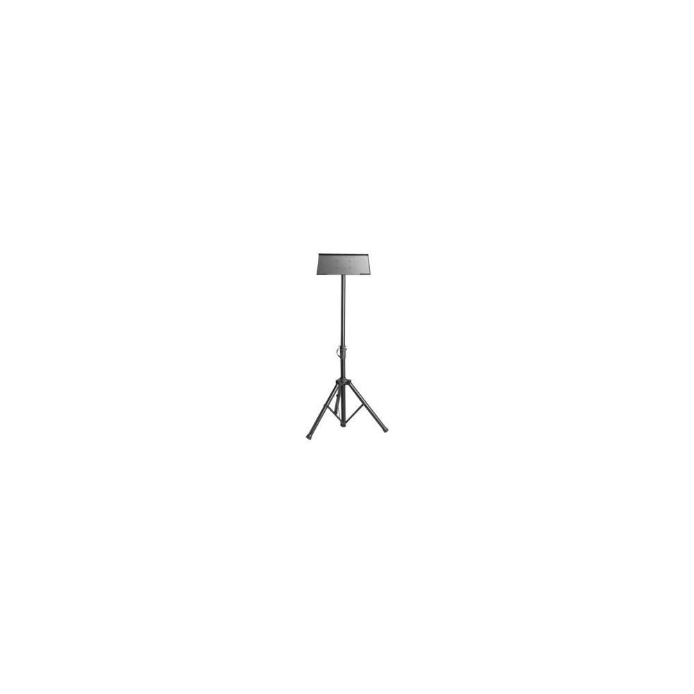 Produktbild för Manhattan TV/Monitor/Projector/Laptop Mount, Tripod Floor Stand, 1 screen/device, Screen Sizes: 13-32", VESA 75x75 to 100x100mm, Max 15kg, Height Adjustable, Black, Lifetime Warranty ställ - stativ - för bärbar dator / surfplatta / projektor - portabel - 
