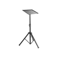 Produktbild för Manhattan TV/Monitor/Projector/Laptop Mount, Tripod Floor Stand, 1 screen/device, Screen Sizes: 13-32", VESA 75x75 to 100x100mm, Max 15kg, Height Adjustable, Black, Lifetime Warranty ställ - stativ - för bärbar dator / surfplatta / projektor - portabel - 