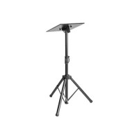 Produktbild för Manhattan TV/Monitor/Projector/Laptop Mount, Tripod Floor Stand, 1 screen/device, Screen Sizes: 13-32", VESA 75x75 to 100x100mm, Max 15kg, Height Adjustable, Black, Lifetime Warranty ställ - stativ - för bärbar dator / surfplatta / projektor - portabel - 