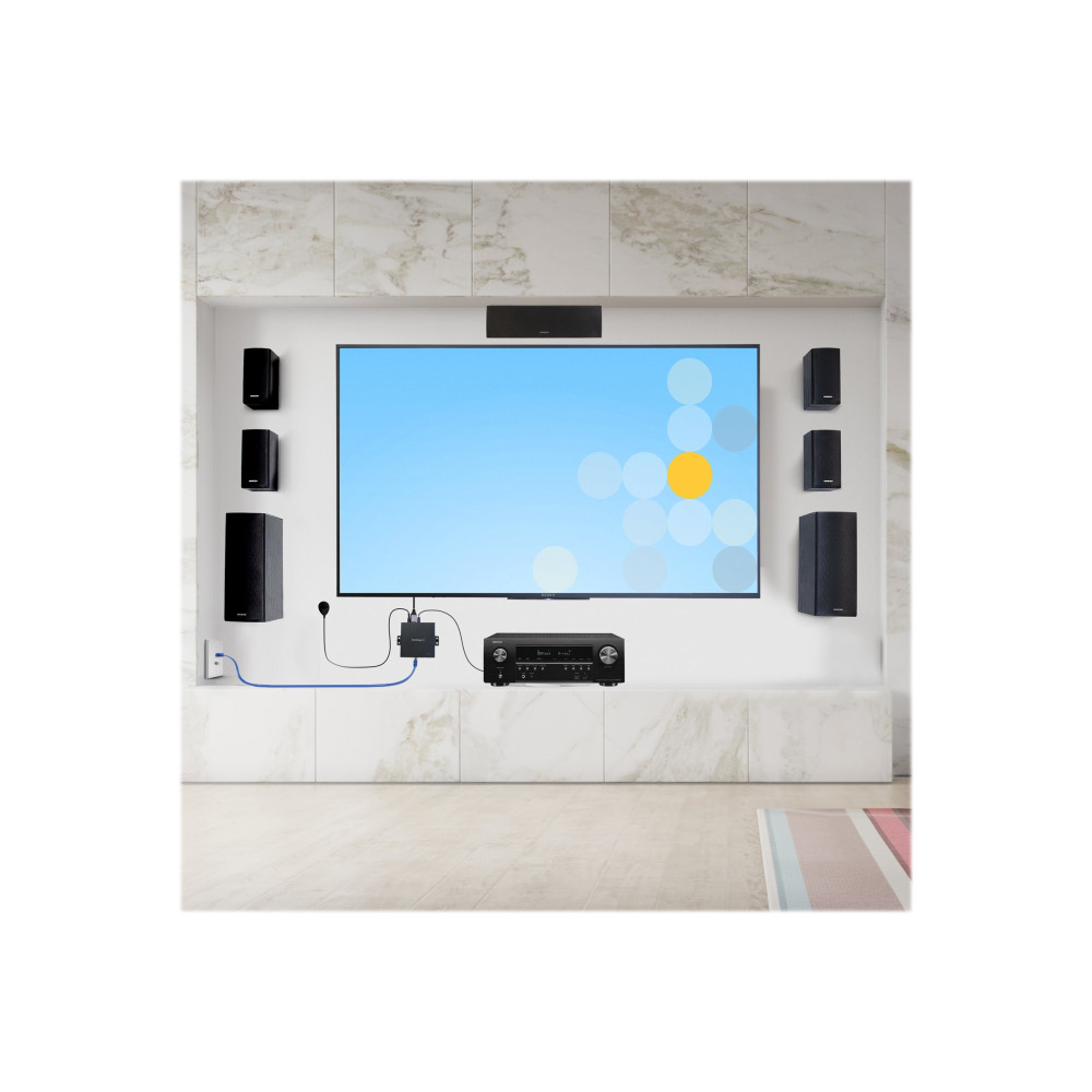 Produktbild för StarTech.com 4K HDMI Extender Over CAT5/CAT6 Cable, 4K 60Hz HDR Video Extender, Up to 230ft (70m), HDMI Over Ethernet Cable, S/PDIF Audio Out, HDMI Transmitter and Receiver Kit - Local Video Out, Power Over Cable (4K70IC-EXTEND-HDMI) - video/ljud/infraröd