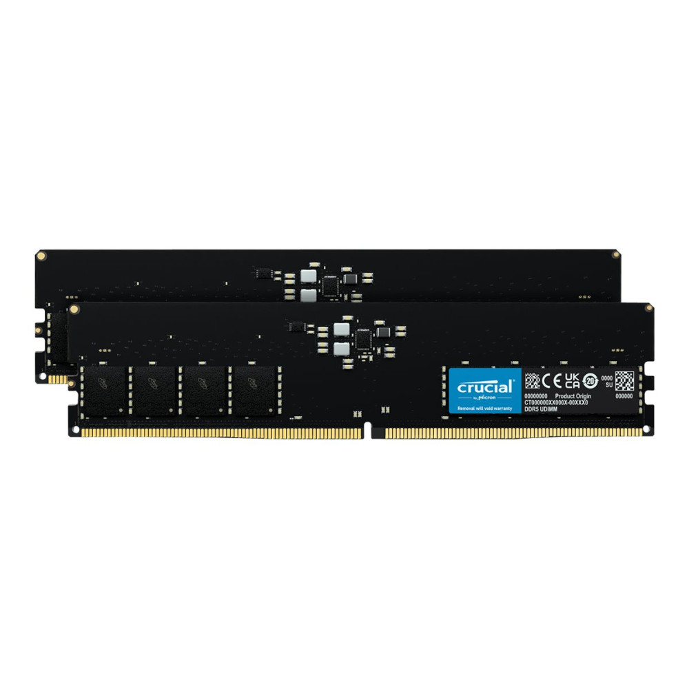 Produktbild för Crucial - DDR5 - sats - 64 GB: 2 x 32 GB - DIMM 288-pin - 5600 MHz / PC5-44800 - ej buffrad