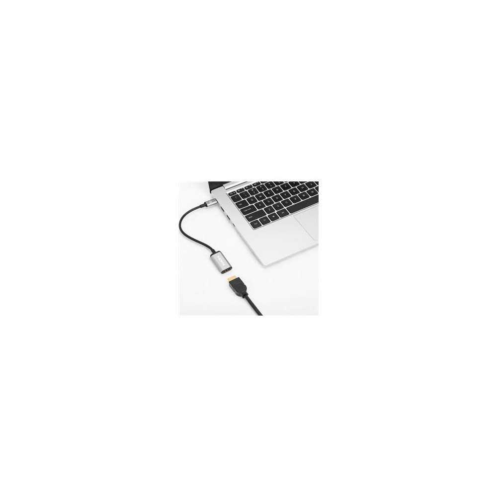 Produktbild för Manhattan USB-C to HDMI Cable, 4K@60Hz, 5 Gbps (USB 3.2 Gen1 aka USB 3.0), 15cm, Black, Male to Male, Three Year Warranty, Polybag - adapterkabel - HDMI / USB - 15 cm