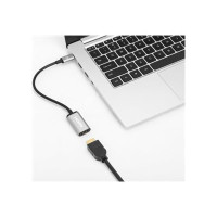 Produktbild för Manhattan USB-C to HDMI Cable, 4K@60Hz, 5 Gbps (USB 3.2 Gen1 aka USB 3.0), 15cm, Black, Male to Male, Three Year Warranty, Polybag - adapterkabel - HDMI / USB - 15 cm