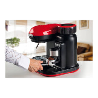 Produktbild för Ariete Moderna 1318 - kaffemaskin med mjölkskummare - 15 bar