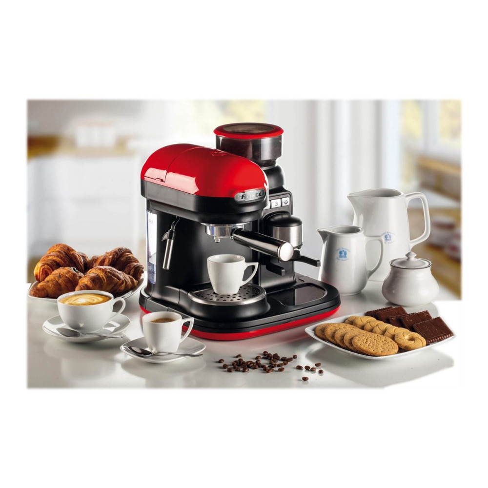 Produktbild för Ariete Moderna 1318 - kaffemaskin med mjölkskummare - 15 bar