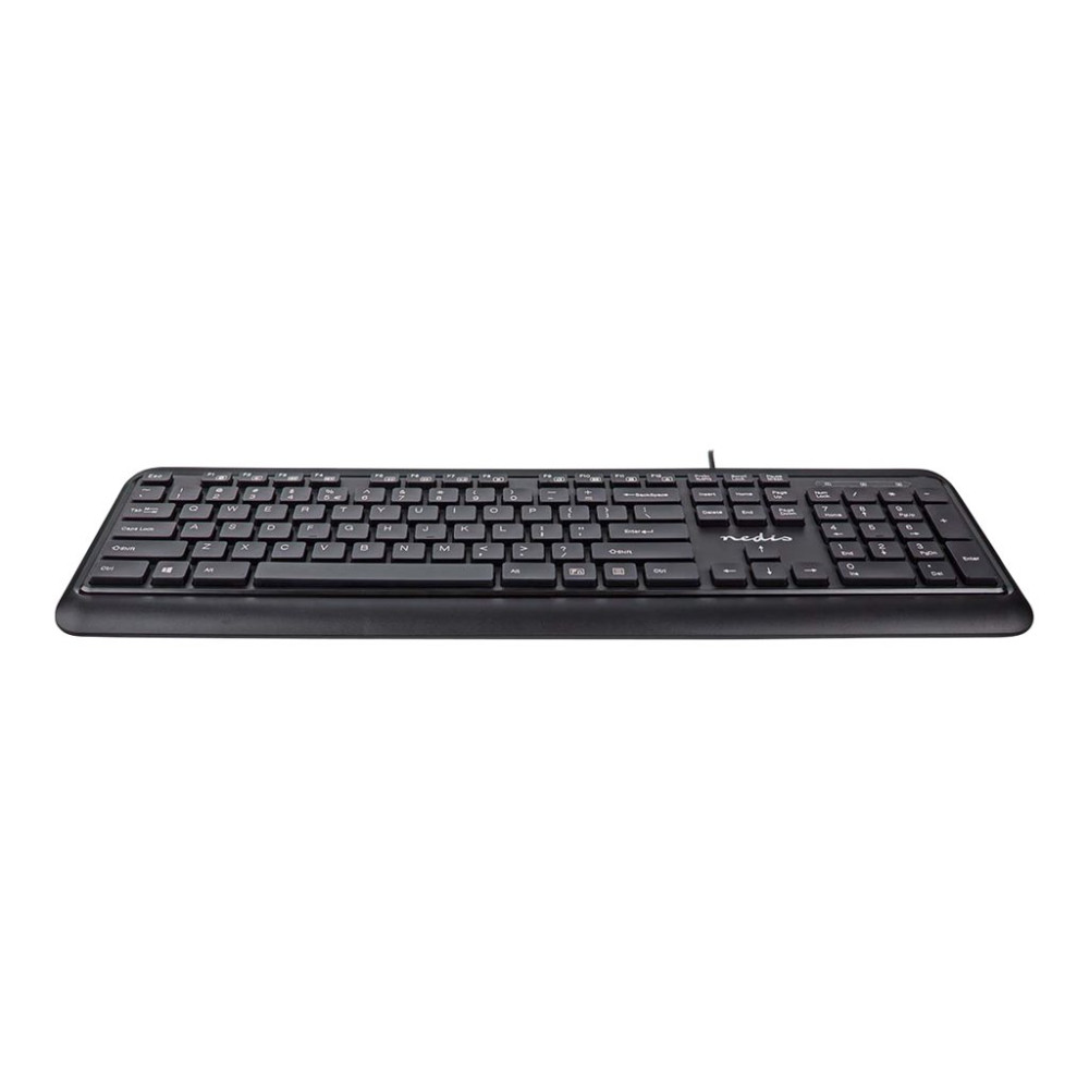Produktbild för Nedis - tangentbord - QWERTY - USA, internationellt - svart Inmatningsenhet