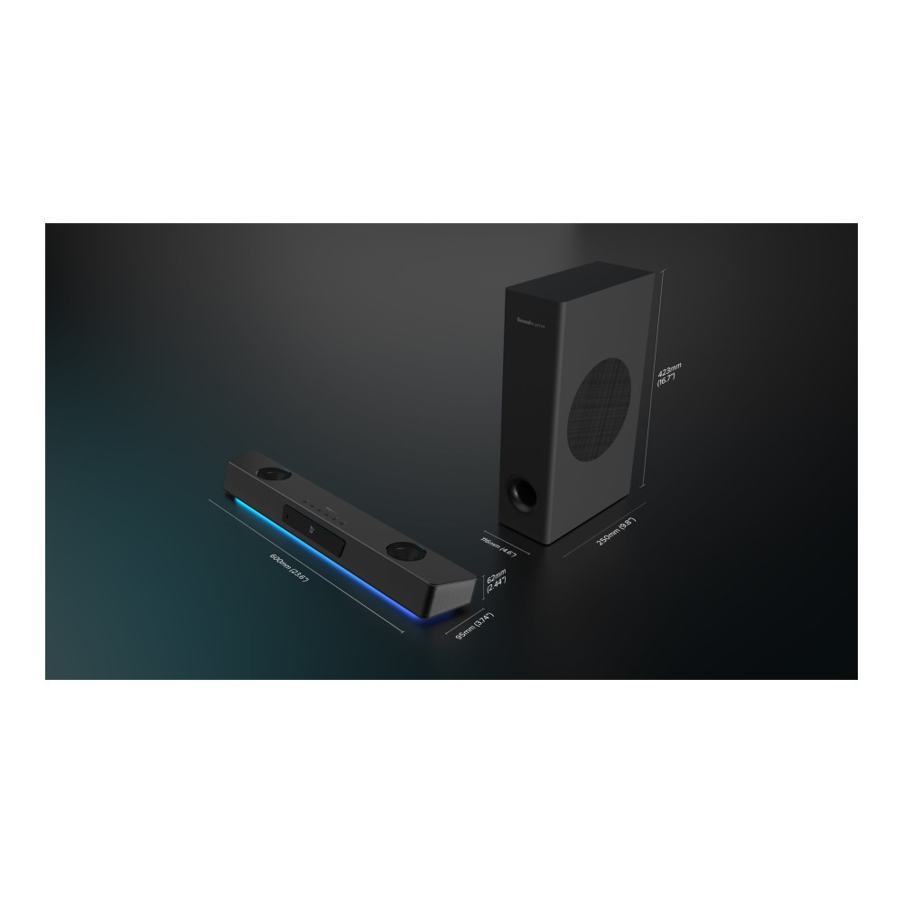 Produktbild för Creative Sound Blaster Katana V2X - soundbar - för persondator - trådlös