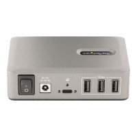 Produktbild för StarTech.com 10-Port USB-C Hub, 8x USB-A + 2x USB-C, Self-Powered w/ 65W Power Supply, USB 3.1 10Gbps Hub w/ BC1.2 Charging, Desktop/Laptop USB Hub with 3ft Locking USB-IF Certified Cable - USB Expansion Hub (10G8A2CS-USB-C-HUB) - hubb - 10 portar