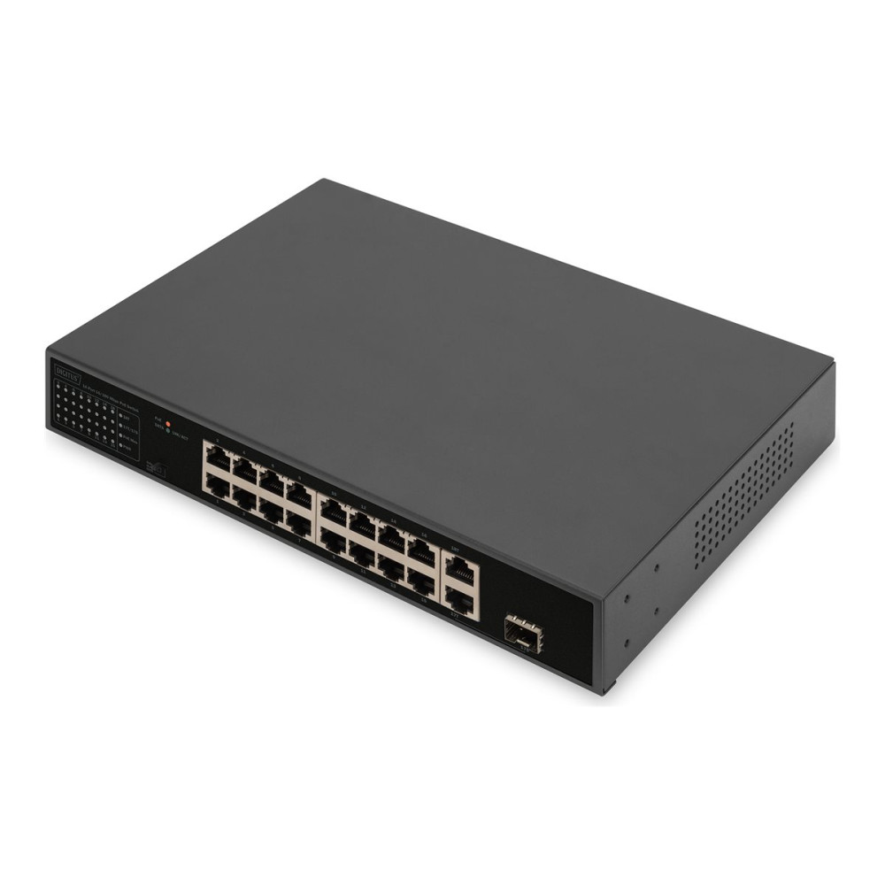 Produktbild för DIGITUS - switch - 16 portar - ohanterad - rackmonterbar