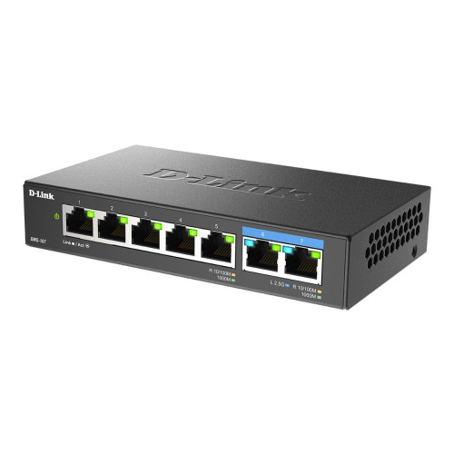 D-Link D-Link DMS-107 - switch - 7 portar - ohanterad