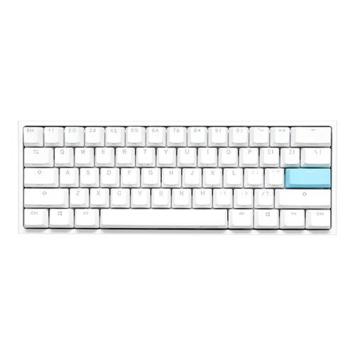 DuckyChannel International Ducky One 2 Pro Mini - tangentbord - QWERTY - amerikansk - vit Inmatningsenhet - Tangentbord