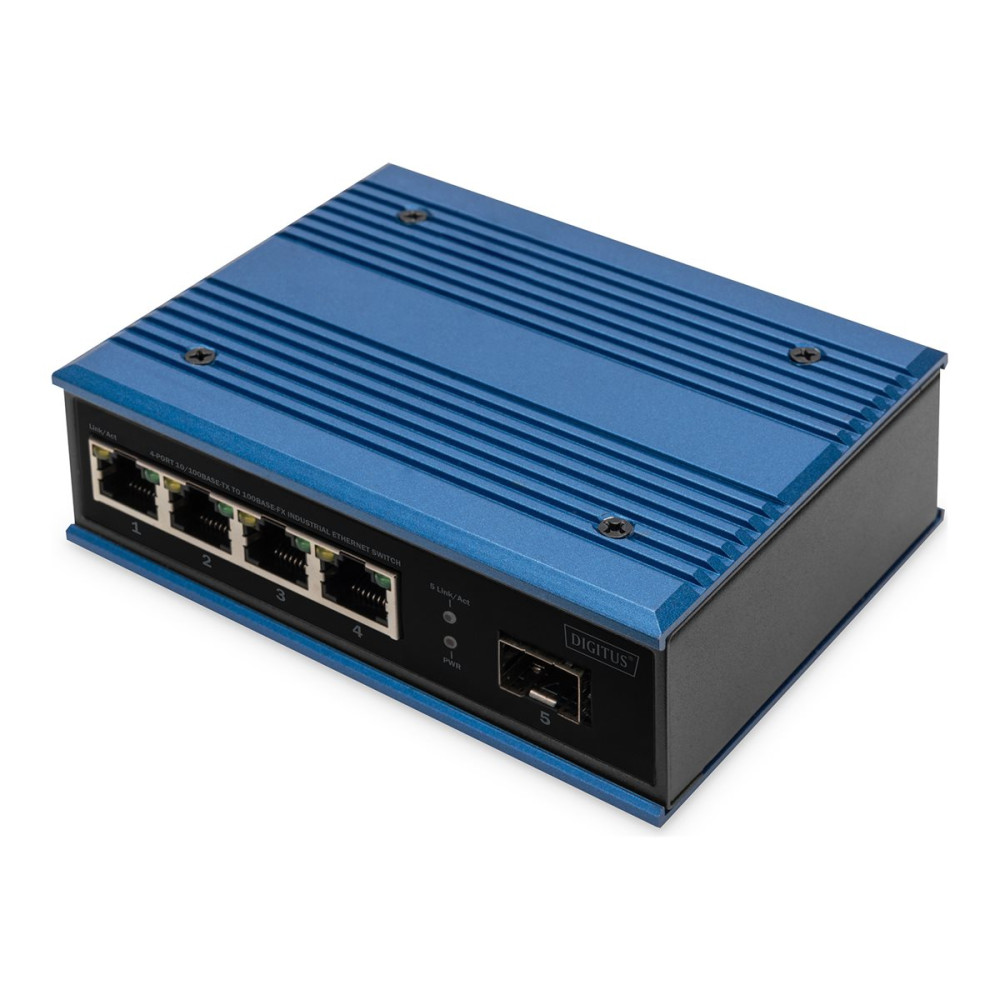 Produktbild för DIGITUS - switch - industriell - 4 portar - ohanterad