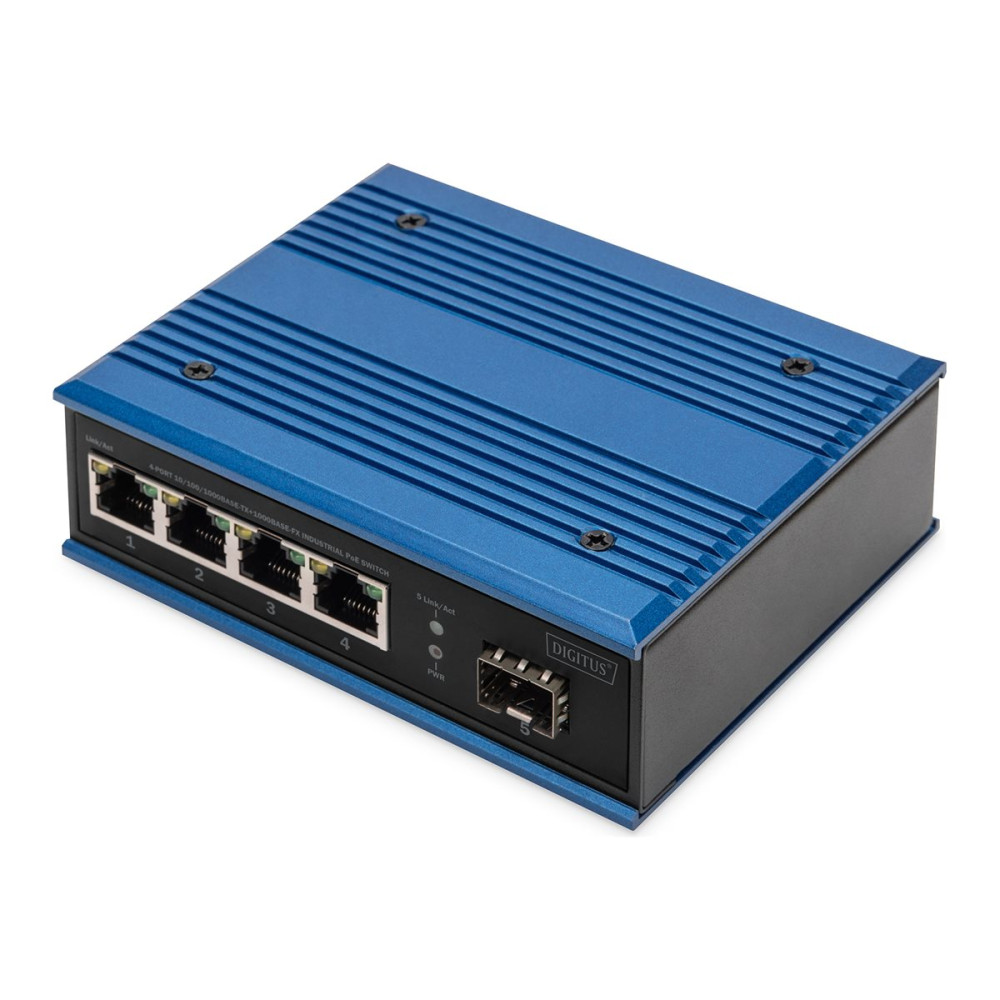 Produktbild för DIGITUS - switch - industriell - 4 portar - ohanterad