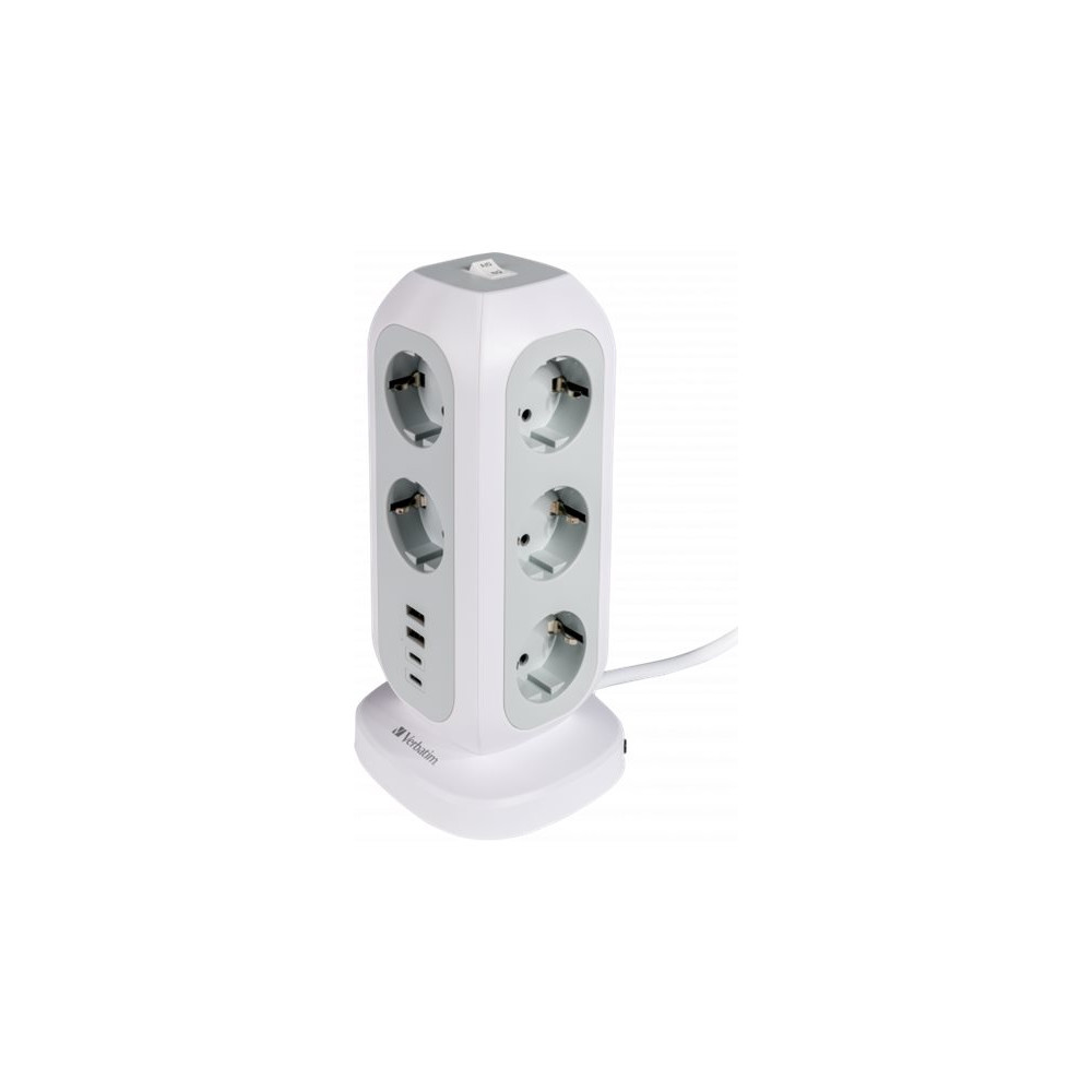 Produktbild för Verbatim EUPT-01 - effektband - 15-i-1 europeisk multiplugg förlängning - 3600 watt