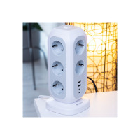 Produktbild för Verbatim EUPT-01 - effektband - 15-i-1 europeisk multiplugg förlängning - 3600 watt