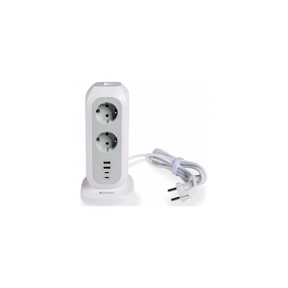 Produktbild för Verbatim EUPT-01 - effektband - 15-i-1 europeisk multiplugg förlängning - 3600 watt