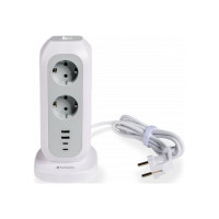 Produktbild för Verbatim EUPT-01 - effektband - 15-i-1 europeisk multiplugg förlängning - 3600 watt