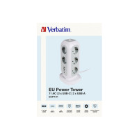 Produktbild för Verbatim EUPT-01 - effektband - 15-i-1 europeisk multiplugg förlängning - 3600 watt