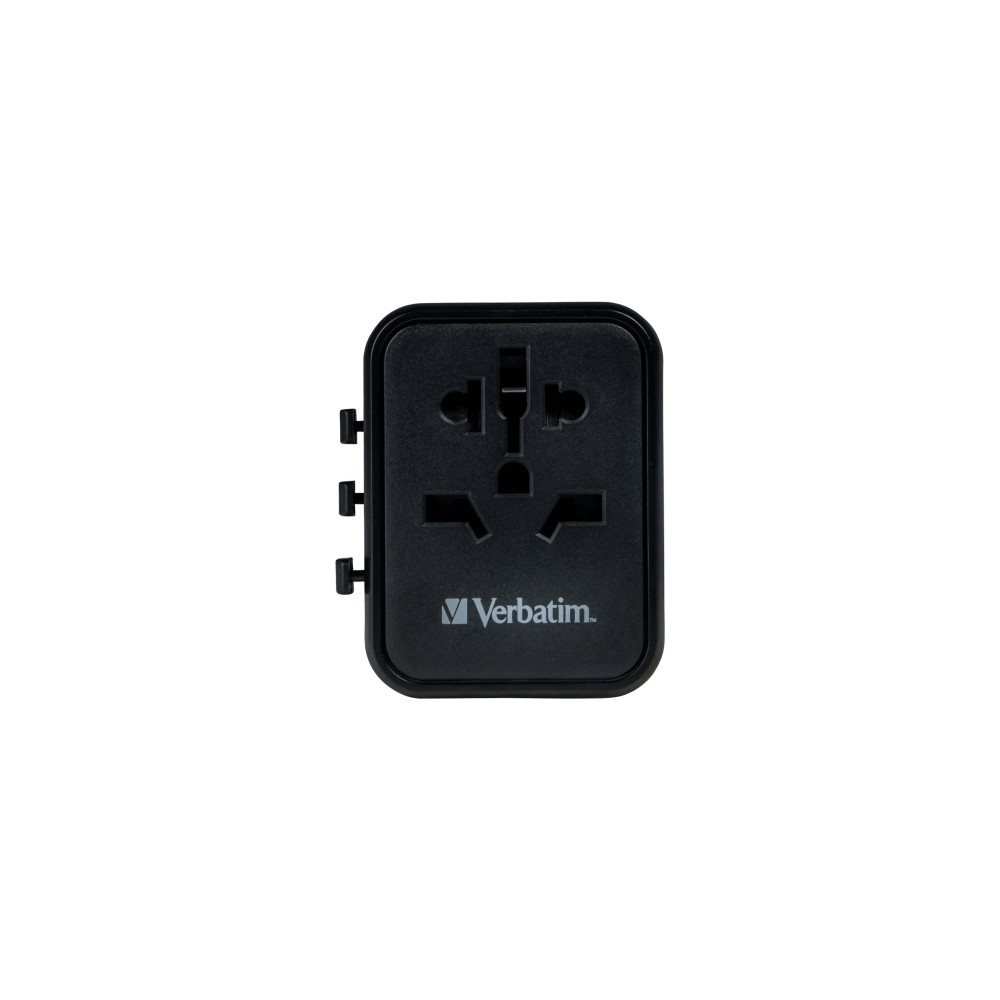 Produktbild för Verbatim UTA-02 strömadapter - USB, BS 1362, USB-C - 20 watt