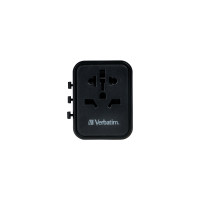 Produktbild för Verbatim UTA-02 strömadapter - USB, BS 1362, USB-C - 20 watt