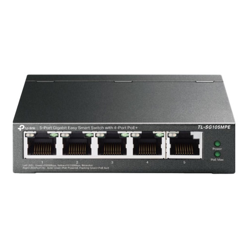 TP-LINK Technologies TP-Link TL-SG105MPE V1.60 - switch - 5 portar