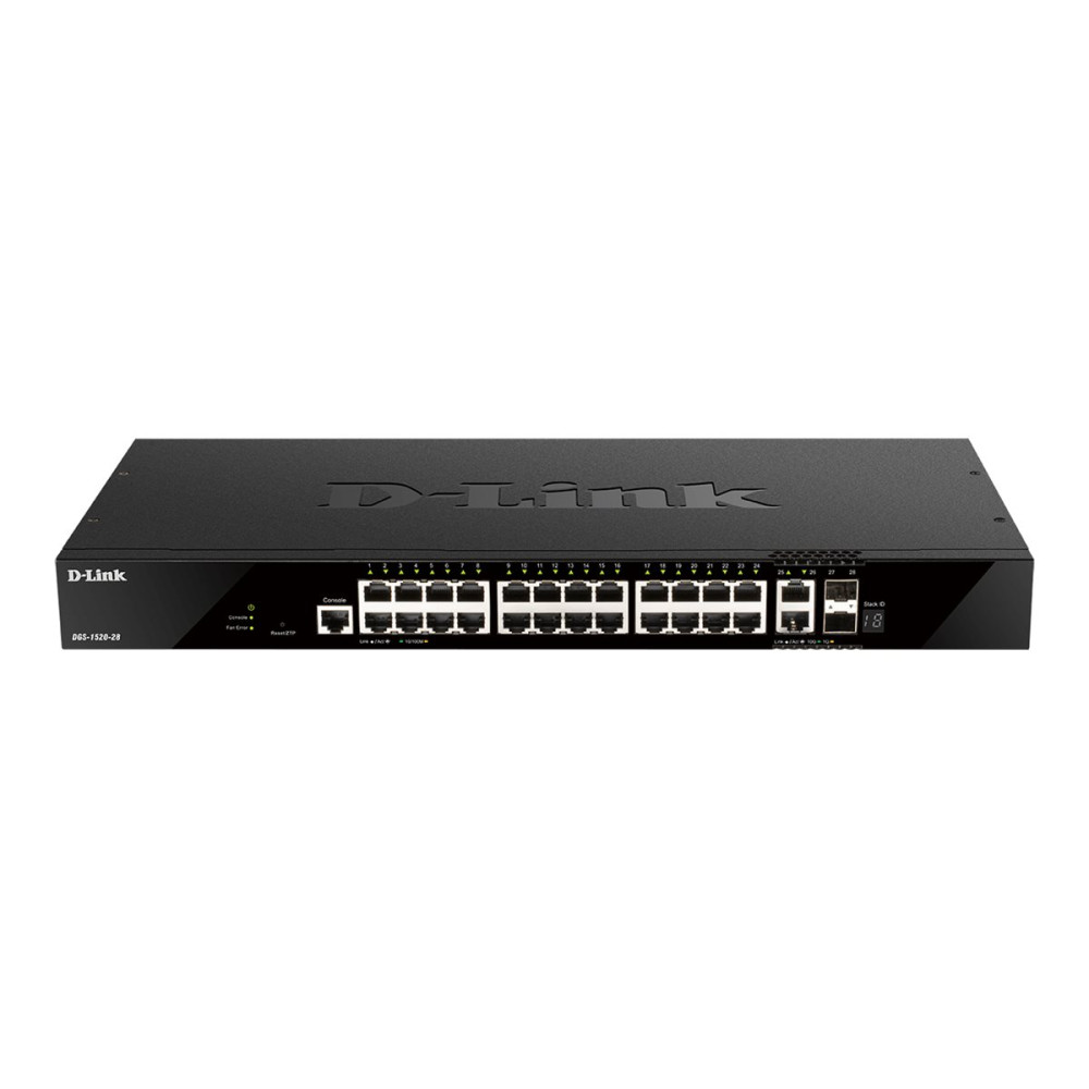 Produktbild för D-Link DGS 1520-28 - switch - 28 portar - smart - rackmonterbar