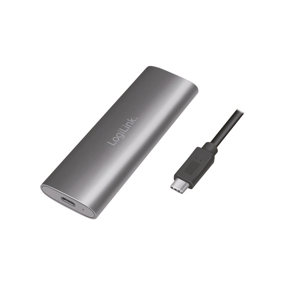 Produktbild för LogiLink - förvaringslåda - M.2 Card (PCIe NVMe & SATA) - USB 3.2 (Gen 2)