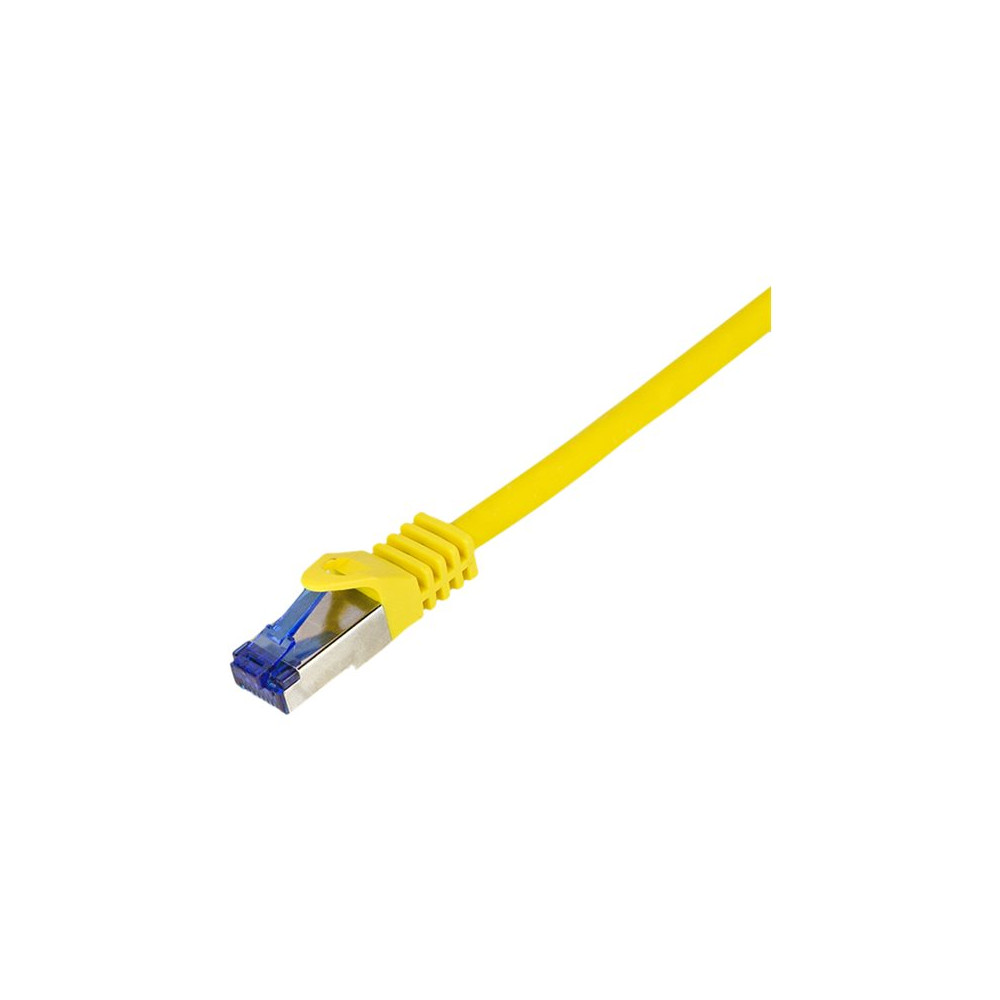 Produktbild för LogiLink Professional Ultraflex - patch-kabel - 50 cm - gul, RAL 1018