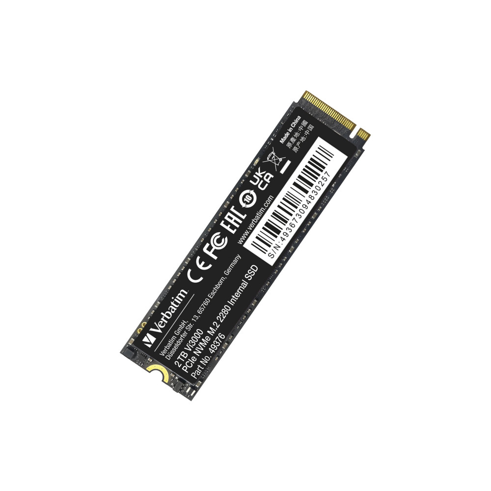 Produktbild för Verbatim Vi3000 - SSD - High Endurance - 2 TB - PCIe 3.0 x4 (NVMe)