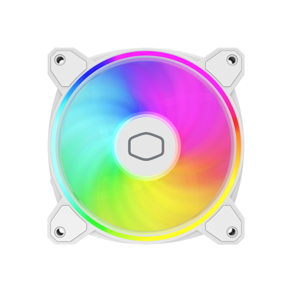 Produktbild för Cooler Master MasterFan MF120 HALO² - White Edition - lådfläkt