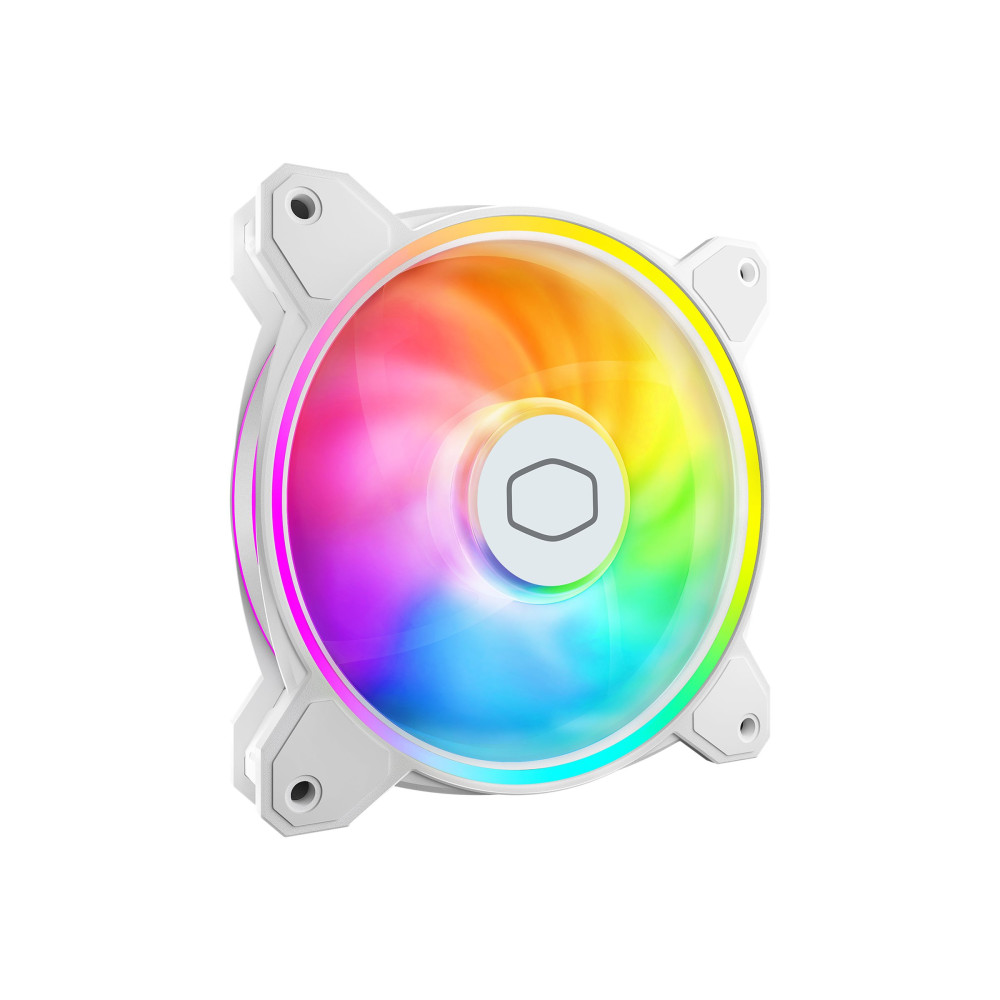 Produktbild för Cooler Master MasterFan MF120 HALO² - White Edition - lådfläkt